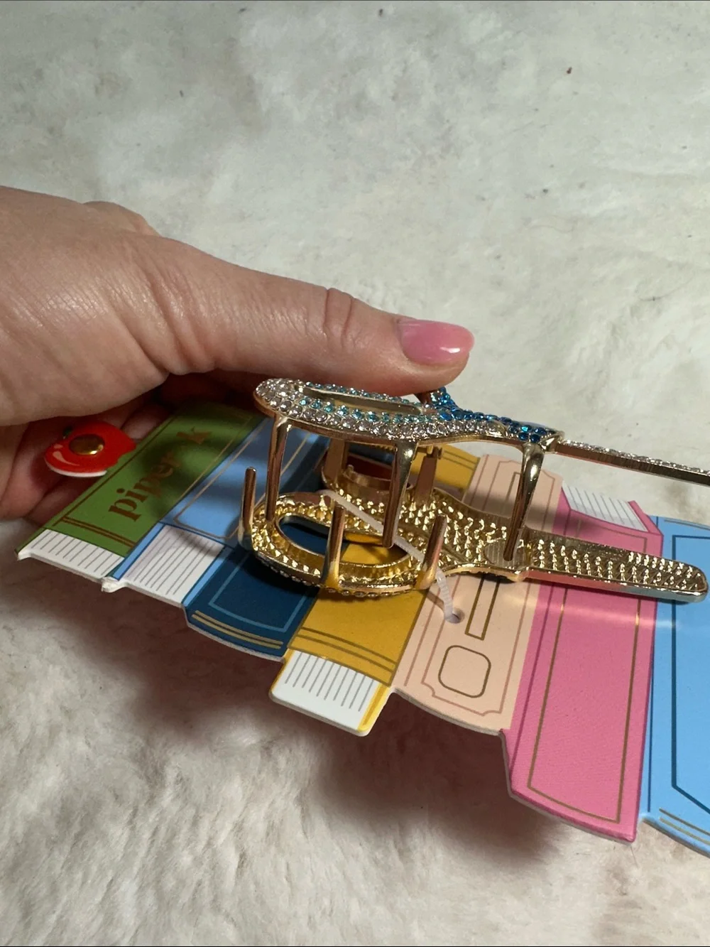 Piper K metal scissors hair claw clip